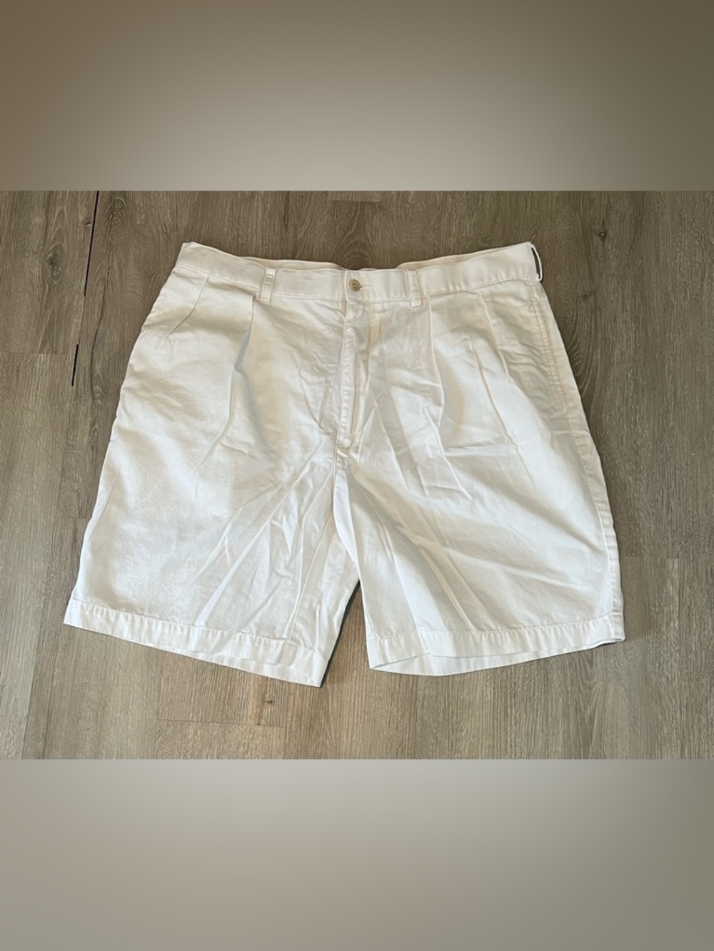 Polo by Ralph Lauren White Casual Cotton Shorts with Navy Label
